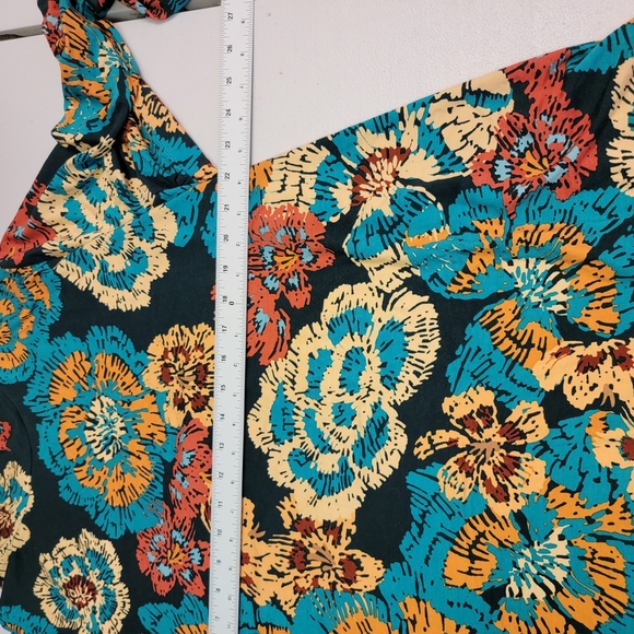 Iman Women's Chic Mockneck Floral Design Long Sleeve Blouse Size 3X - Picture 4 of 6